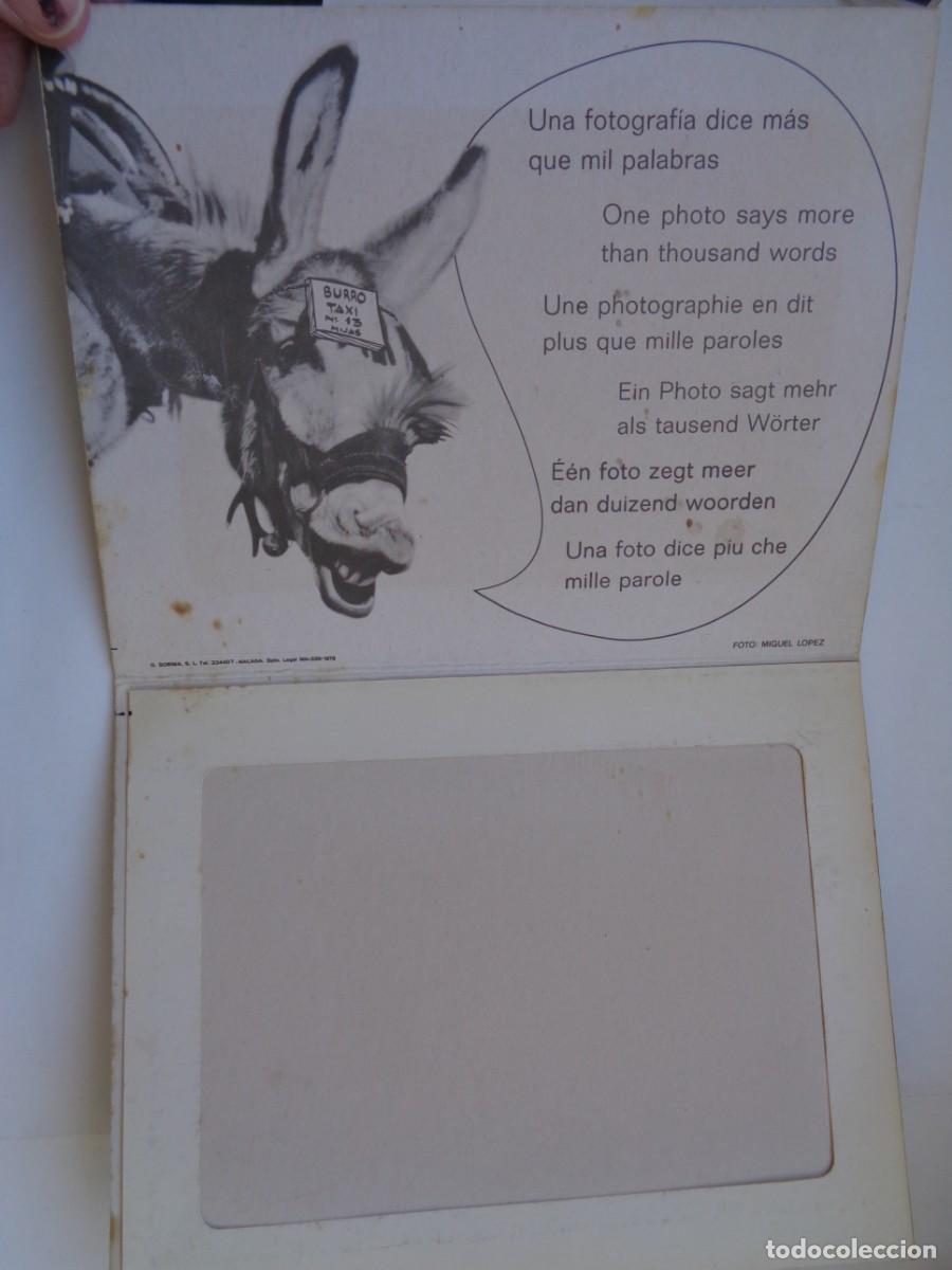 Folletos de turismo: CARPETA DE FOTOGRAFO TURISTICO BURRO-TAXI , RECUERDO DE MIJAS ( MALAGA ) A&Ntilde;OS 70 CON VISTAS