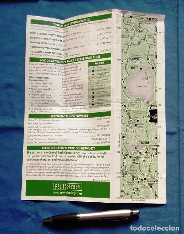 Brochures de tourisme: folleto Central Park conservancy