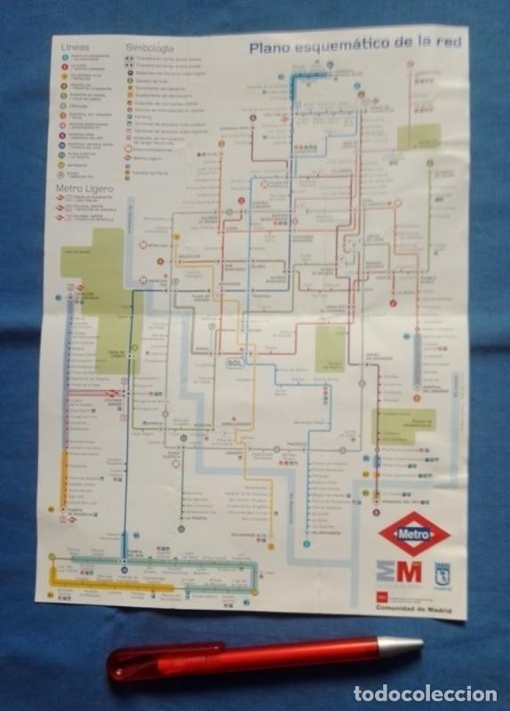 Folhetos de turismo: folleto Plano de Madrid Metro