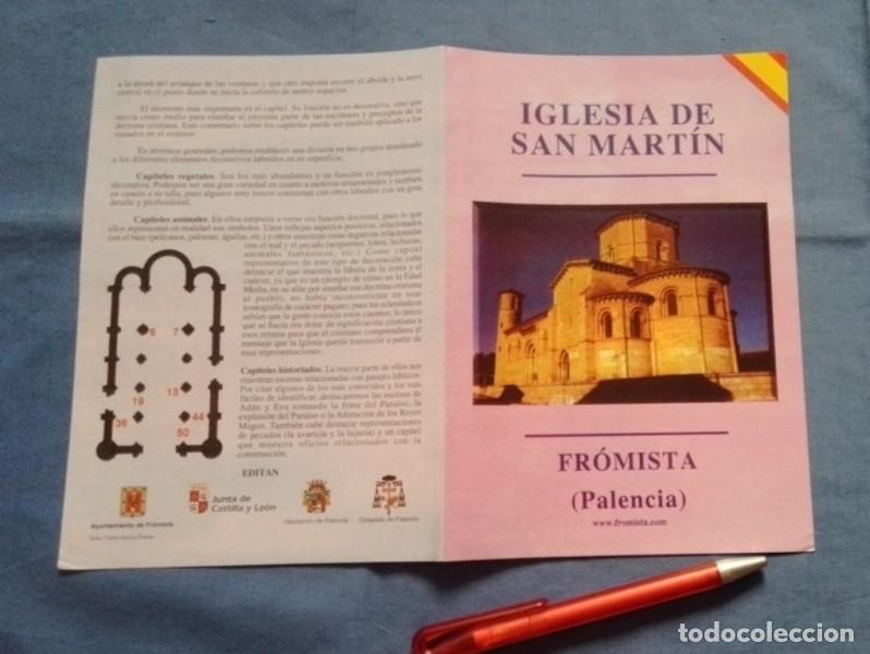 Folhetos de turismo: folleto Iglesia San Martin Fromista Palencia