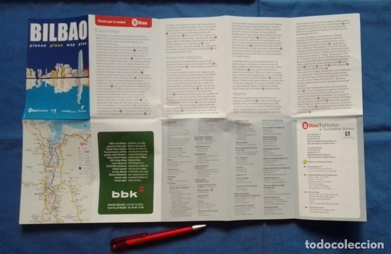 Folhetos de turismo: folleto Plano Turismo Bilbao