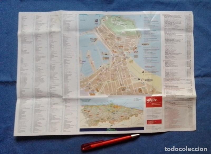 Brochures de tourisme: folleto Mapa Gijon Informacion Turistica