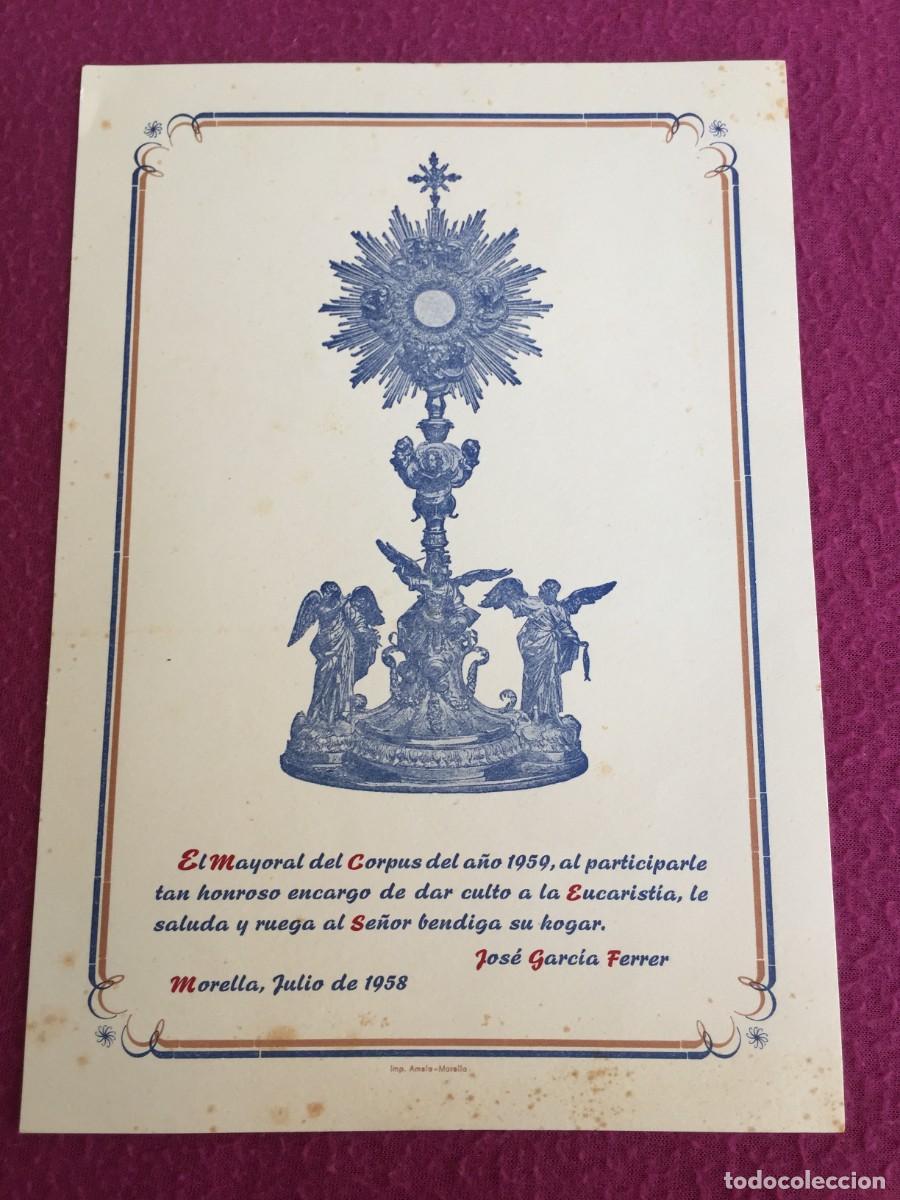 Travel Brochures: MORELLA - CASTELLON - TARJETAS DEL CORPUS CHRISTI 1958-1959-1969-1970-1971-1972-1973-1976