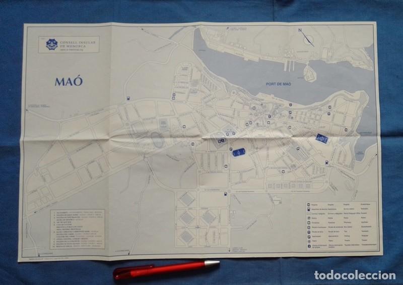 Tourismusbrosch&uuml;ren: folleto mapa Mao Ciutadella
