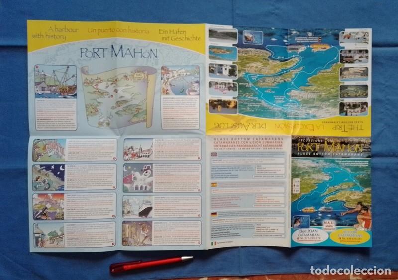 Tourismusbrosch&uuml;ren: folleto Excursions Port Mahon Espa&ntilde;ol Ingles