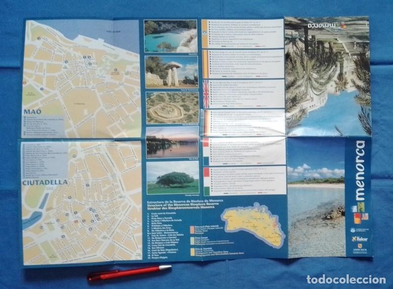 Tourismusbrosch&uuml;ren: folleto mapa Menorca Mao Ciutadella