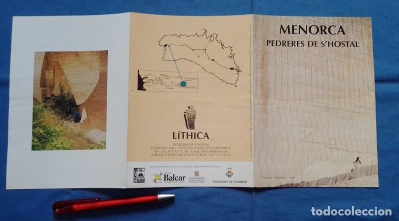 Tourismusbrosch&uuml;ren: folleto Pedreres de s'Hostal Menorca