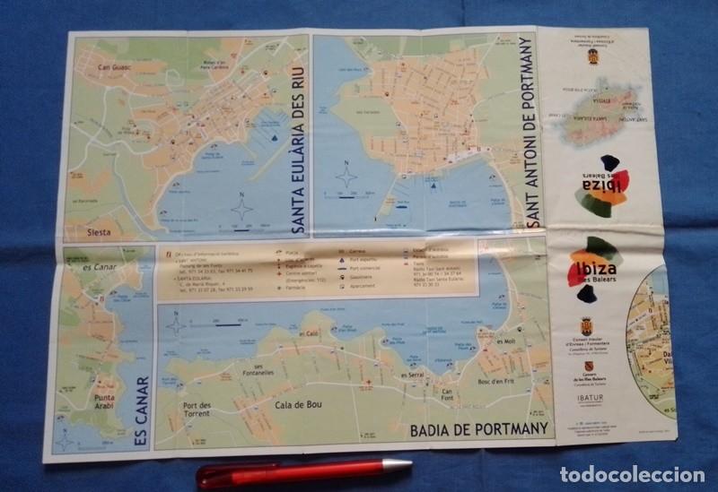 Tourismusbrosch&uuml;ren: folleto mapa Ibiza Illes Balears