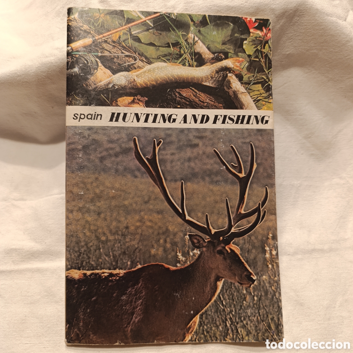 Tourismusbrosch&uuml;ren: CAZA Y PESCA EN ESPA&Ntilde;A,1973,FOLLETO EN INGLES