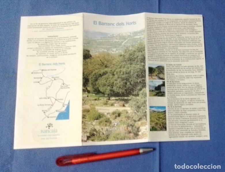 Tourismusbrosch&uuml;ren: folleto el Barranc dels Horts