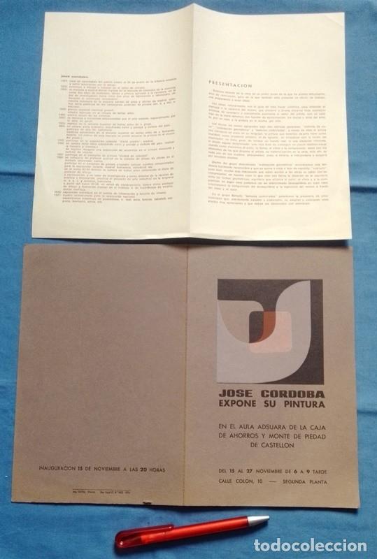 Tourismusbrosch&uuml;ren: folleto Jos&eacute; C&oacute;rdoba Castell&oacute;n