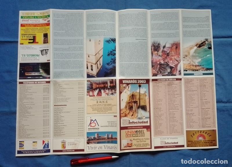 Tourismusbrosch&uuml;ren: folleto mapa turistico 2003 Vinar&ograve;s Castell&oacute;n