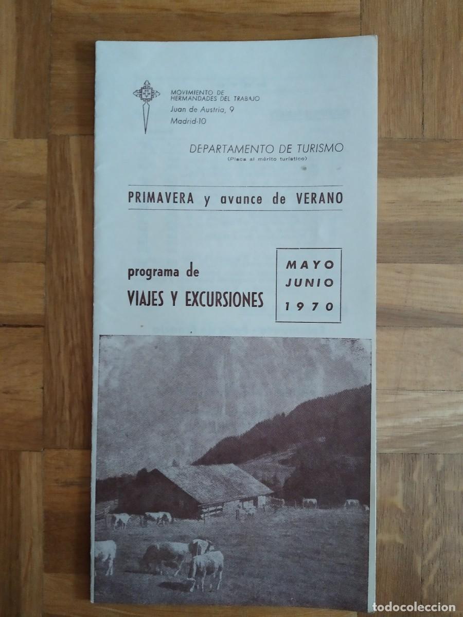 Travel Brochures: FOLLETO TURISMO MOVIMIENTO DE HERMANDADES DEL TRABAJO. SALAMANCA SORIA CACERES CANARIAS ETC VER