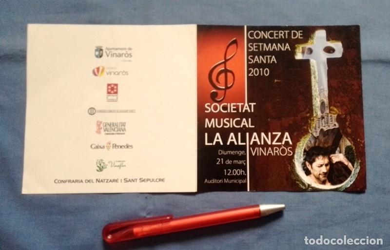 Tourismusbrosch&uuml;ren: Folleto Concert Semana Santa Vinar&ograve;s 2010