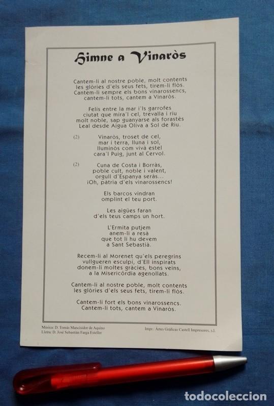 Tourismusbrosch&uuml;ren: Folleto Himne a Vinar&ograve;s