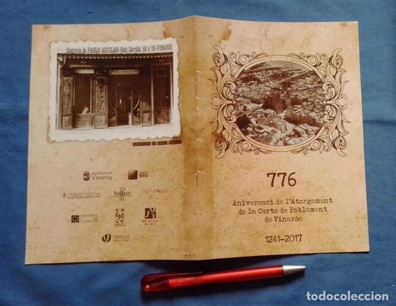 Tourismusbrosch&uuml;ren: Librito 776 Aniversari de l&acute;Atorgament de la Carta de Poblament de Vinar&ograve;s 1241-2017