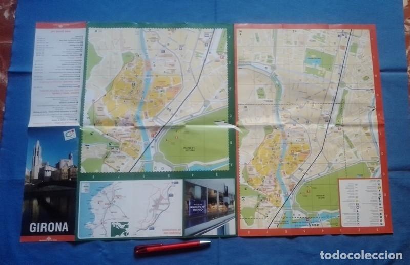 Tourismusbrosch&uuml;ren: Folleto mapa Girona Catalunya