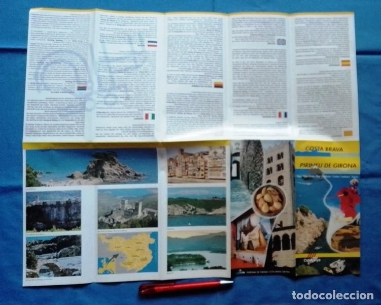 Tourismusbrosch&uuml;ren: Folleto tur&iacute;stico mapa Costa Brava-Pirineu de Gerona