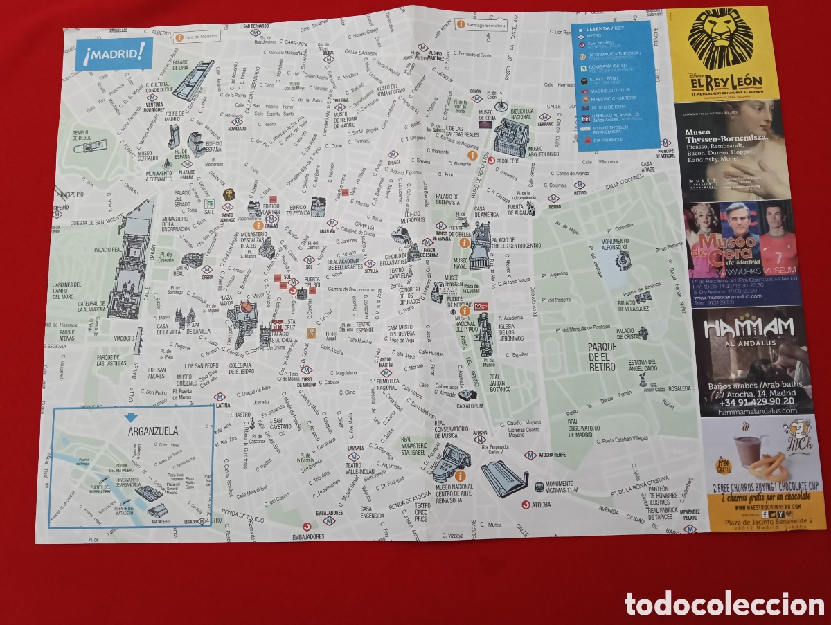 Tourismusbrosch&uuml;ren: Plano Tur&iacute;stico de Madrid Edificios, Monumentos y Museos