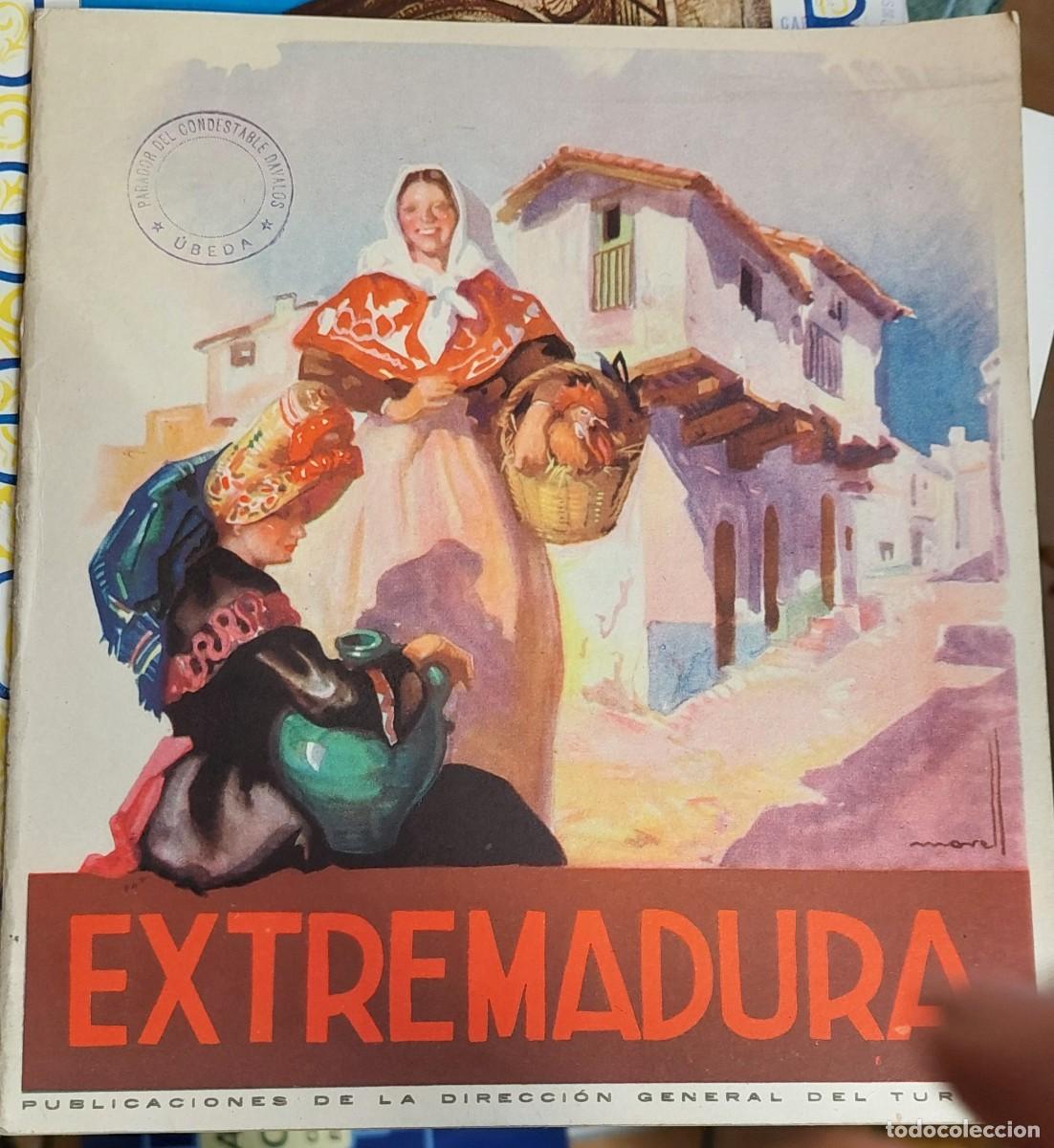 Tourismusbrosch&uuml;ren: Extremadura folleto publicado por la Direcci&oacute;n General de turismo a&ntilde;os 60