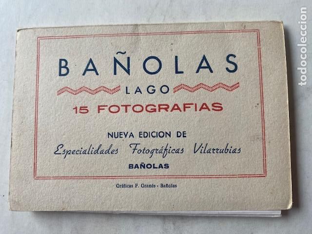 Brochures de tourisme: Ba&ntilde;olas. Girona. Lago. 15 Fotografias. Ed. Especialidades Fotograficas Vilarrubias.