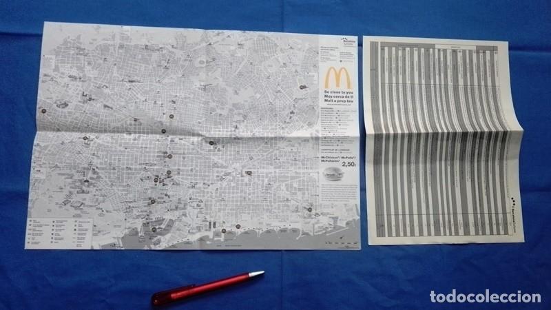 Brochures de tourisme: Folleto mapa Barcelona