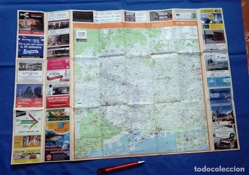 Tourismusbrosch&uuml;ren: folleto mapa turistico Barcelona 2013