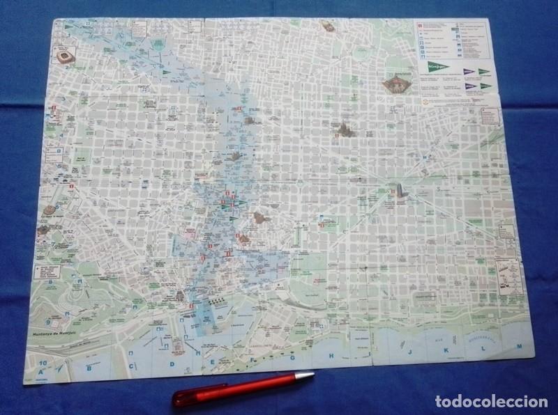 Folletos de turismo: Folleto mapa Barcelona