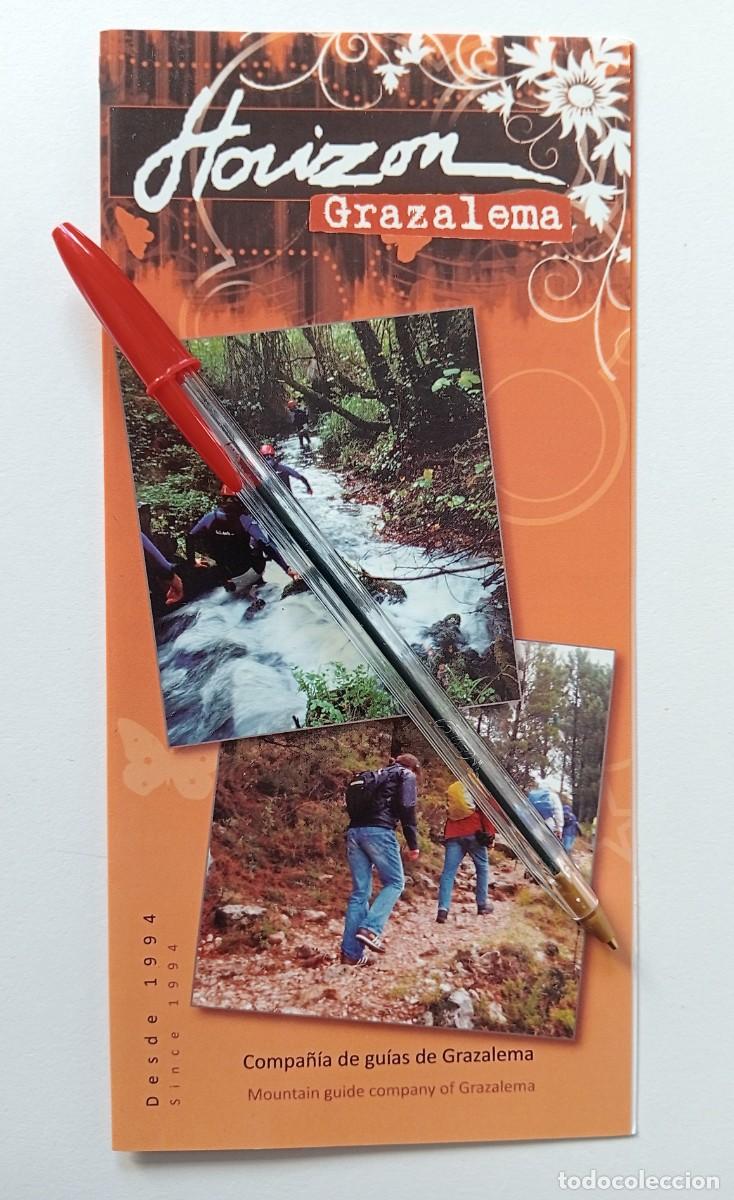 Folletos de turismo: FOLLETO PUBLICITARIO GRAZALEMA HORIZON: GUIAS, SENDERISMO, PUENTING...
