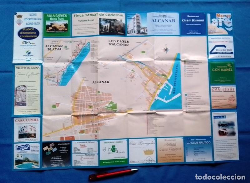 Tourismusbrosch&uuml;ren: Folleto Mapa Alcanar-Les Cases d&acute;Alcanar-Alcanar platja Tarragona