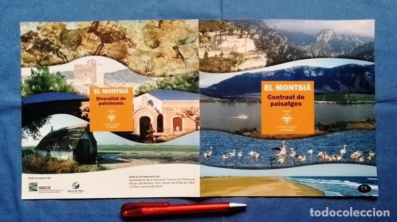 Folletos de turismo: Folleto librito El Monts&agrave; contrast de paisages Tarragona catal&aacute;n