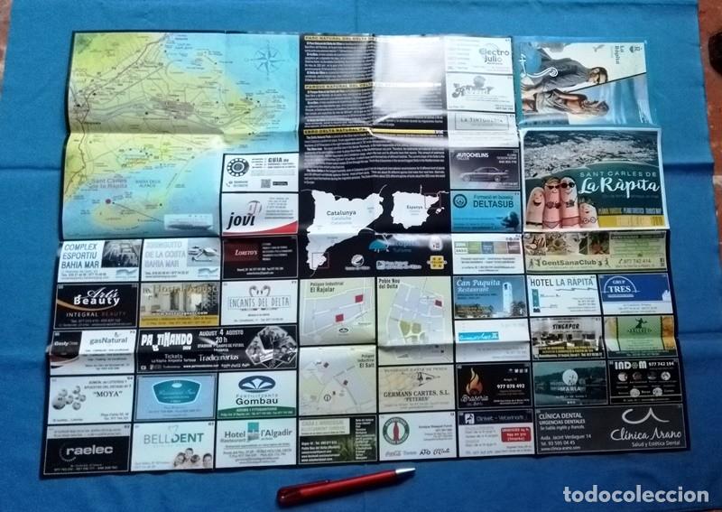 Folletos de turismo: Folleto mapa Sant Carles de La R&aacute;pita Tarragona 2018