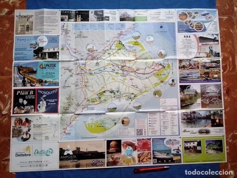 Folhetos de turismo: Folleto Mapa El Delta del Ebro y sus pueblos Tarragona 7&ordf; edici&oacute;n