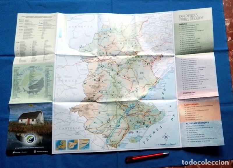 Folhetos de turismo: Folleto Experi&egrave;ncies mapa Rivera d&acute;Ebre-Montsi&agrave;. Riva-roja d&acute;Ebre-Alcanar Tarragona