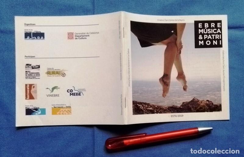Folhetos de turismo: Folleto librito Ebre M&uacute;sica & Parti Moni estiu 2019 Tarragona catal&aacute;n