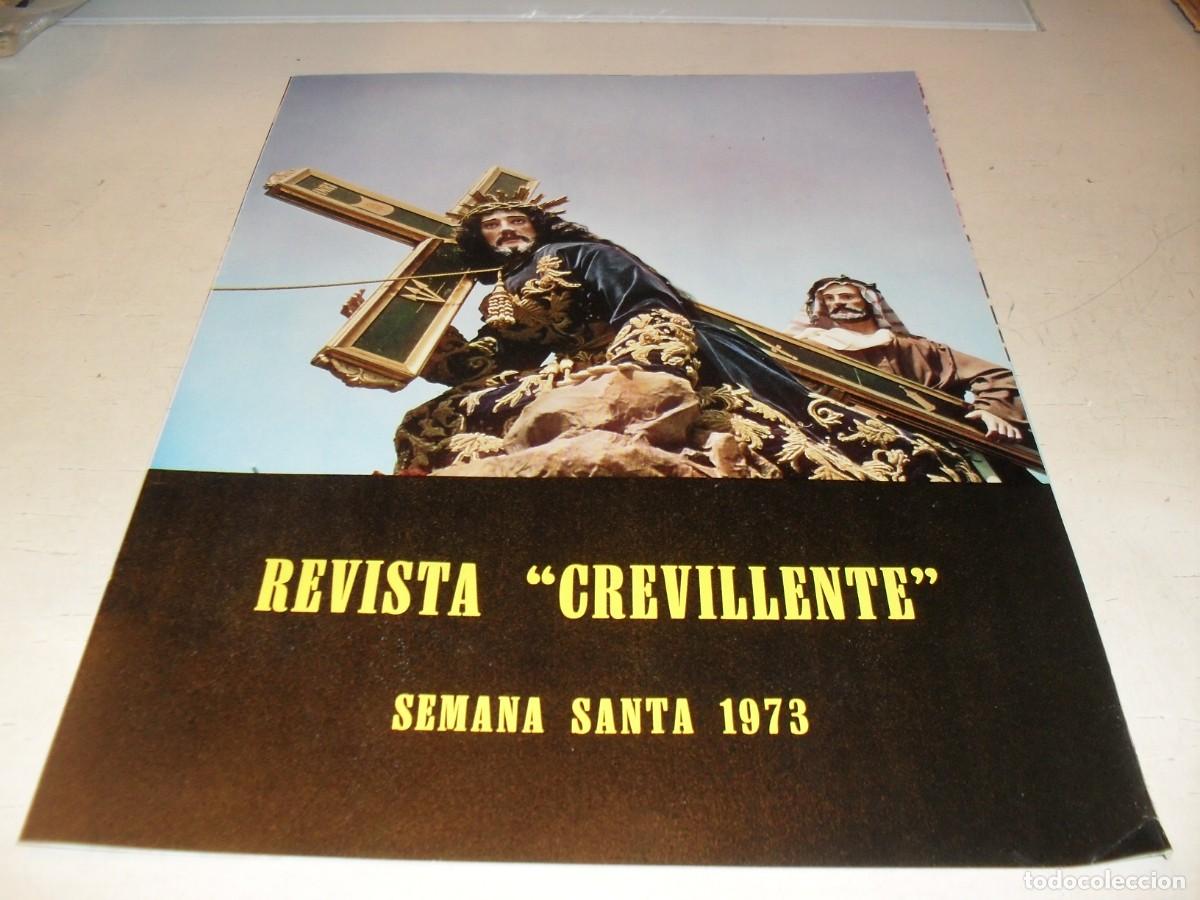 Folletos de turismo: REVISTA CREVILLENTE,SEMANA SANTA DE 1973