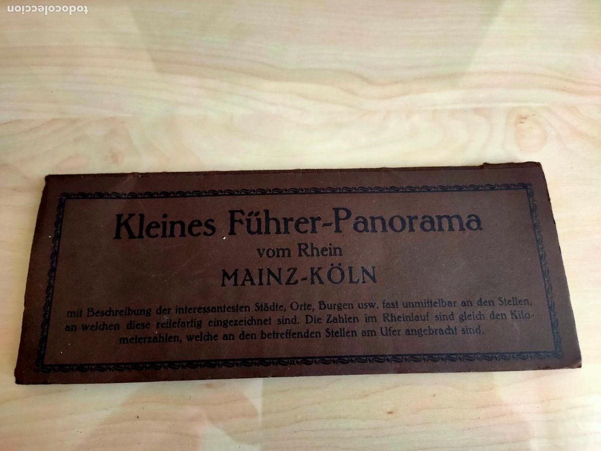 Travel Brochures: Alemania Guia desplegable, Panorama desde el Rhin. De Maguncia a Colonia. Final XIX. Germany