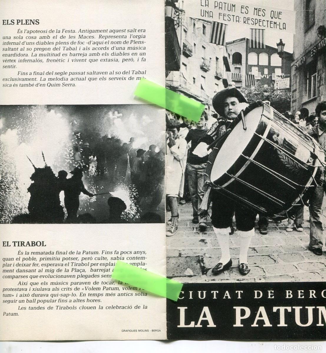 Travel Brochures: LA PATUM DE BERGA ANY 1973 CIUTAT DE BERGA LA PATUM ES MES QUE UNA FESTA RESPECTEM-LA ARMENGOU