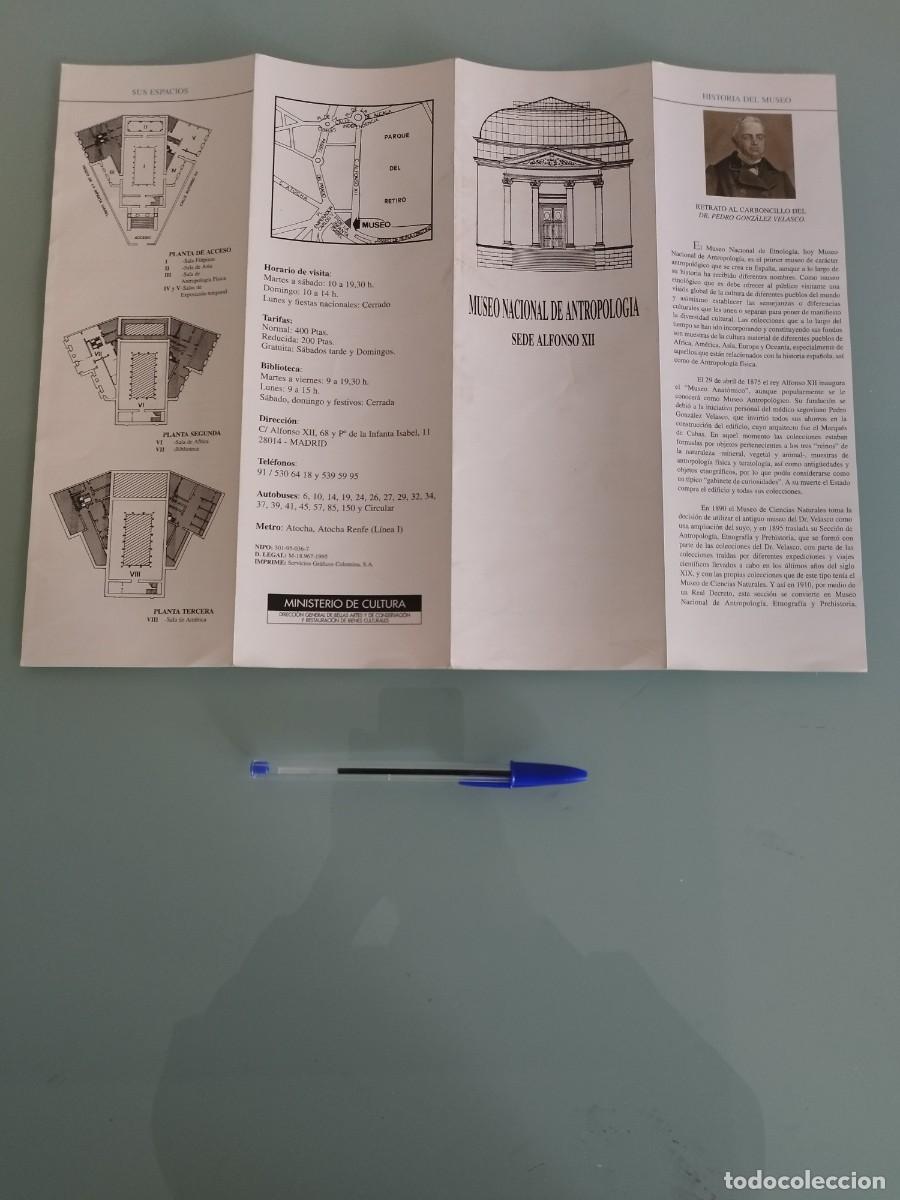 Brochures de tourisme: Guia del MUSEO NACIONAL DE ANTROPOLOGIA SEDE ALFONSO XII.