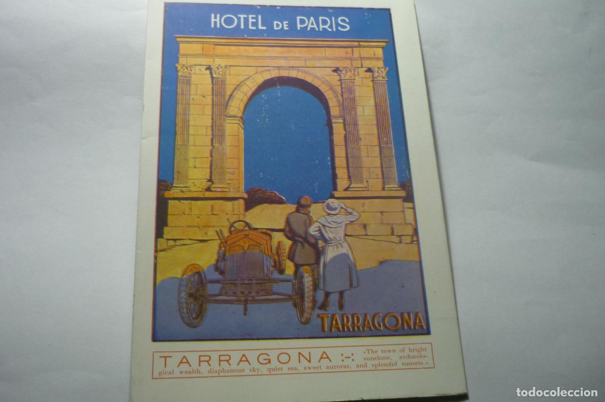 Brochures de tourisme: plano tarragona desplegable hotel paris fotos interior-ingles-textos