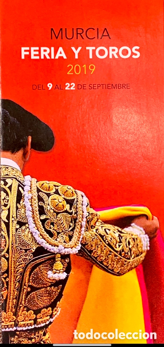 Brochures de tourisme: D&iacute;ptico. Programa de Feria y Toros. Murcia. 2019.