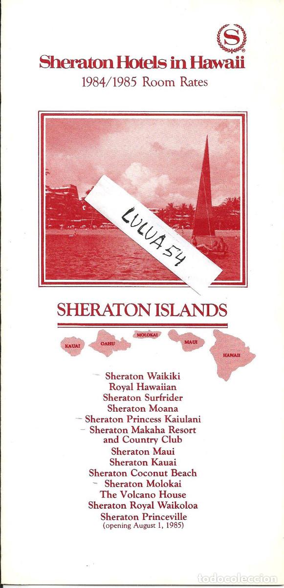 Brochures de tourisme: FOLLETO SHERATON HOTELS IN HAWAII - SHEERATON ISLANDS, A&Ntilde;O 1984