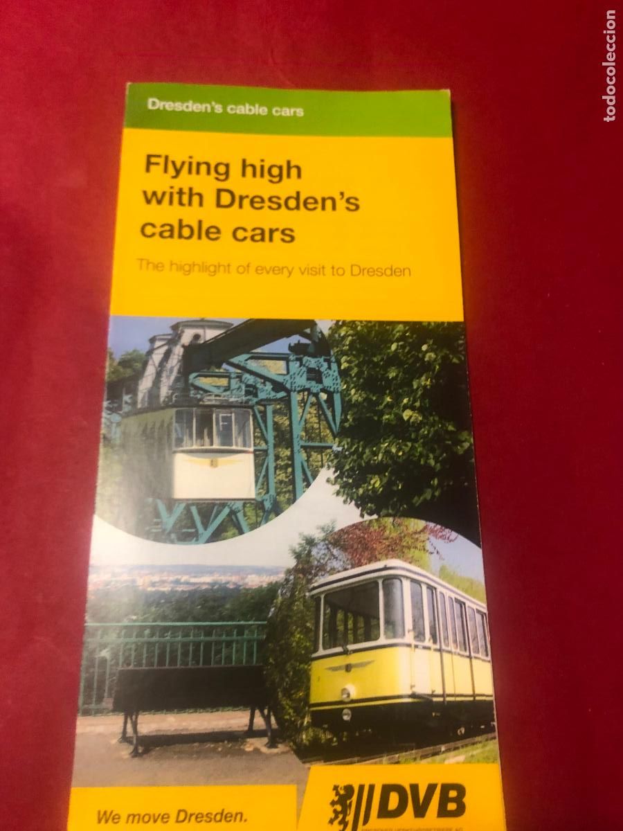 Folletos de turismo: FOLLETO TRENES TURISTICOS HISTORICOS DE DRESDEN, ALEMANIA, TREN COLGANTE Y TREN CREMALLERA