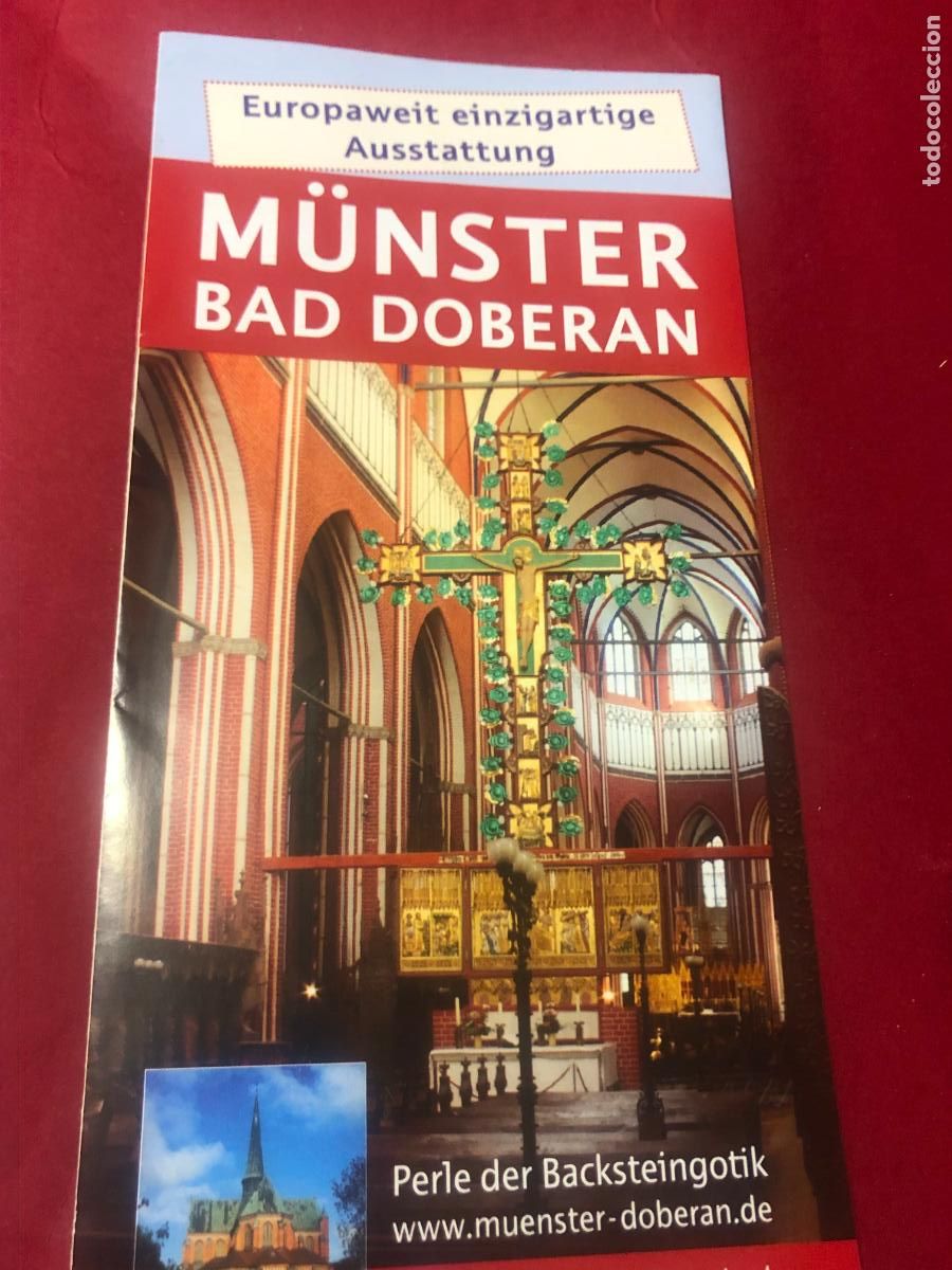 Folletos de turismo: FOLLETO TURISTICO CATEDRAL DE BAD DOBERAN, ALEMANIA, CON PLANO PLANTA, EN ALEMAN
