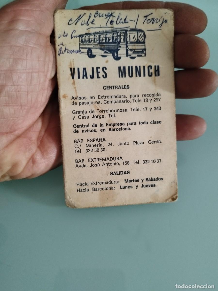 Brochures de tourisme: Antiguo folleto itinerarios, horarios. VIAJES MUNICH.
