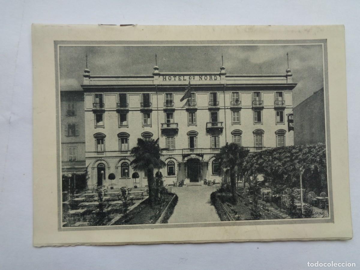 Brochures de tourisme: FOLLETO DEL HOTEL DU NORD DE MILAN ( ITALIA ). 1927 . BILING&Uuml;E FRANCES - INGLES . CON FOTOS, ETC