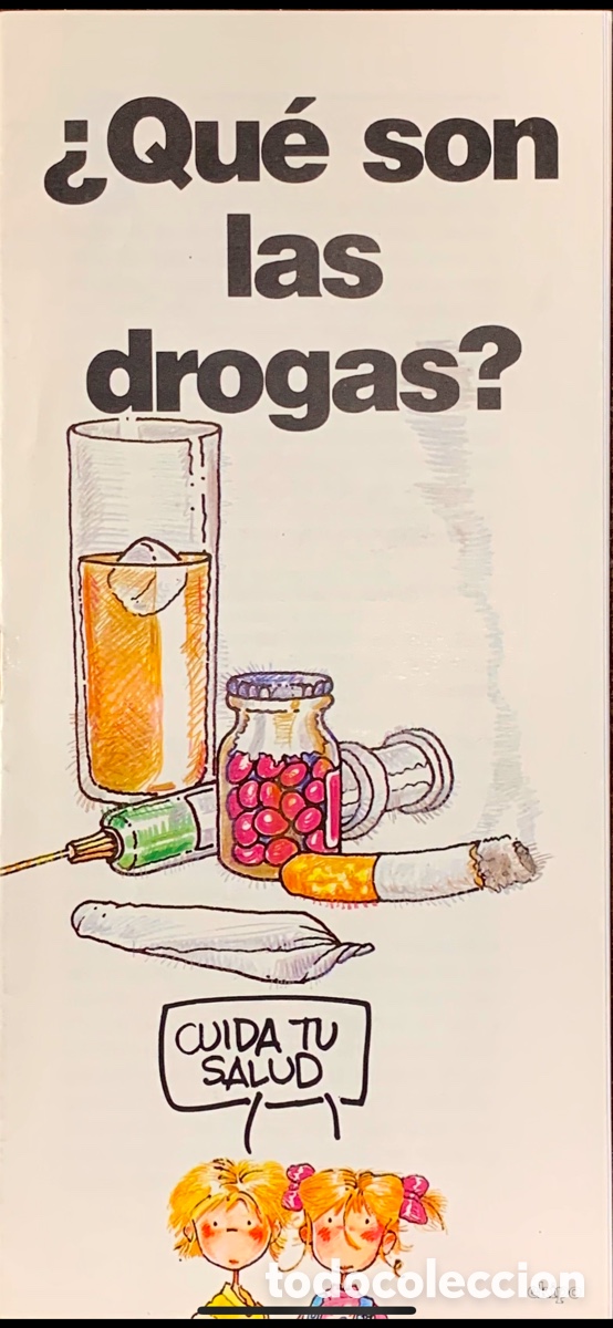 Brochures de tourisme: Folleto. &iquest;QU&Eacute; SON LAS DROGAS? Comunidad Aut&oacute;noma de la Regi&oacute;n de Murcia. EQUIPO. 1984.