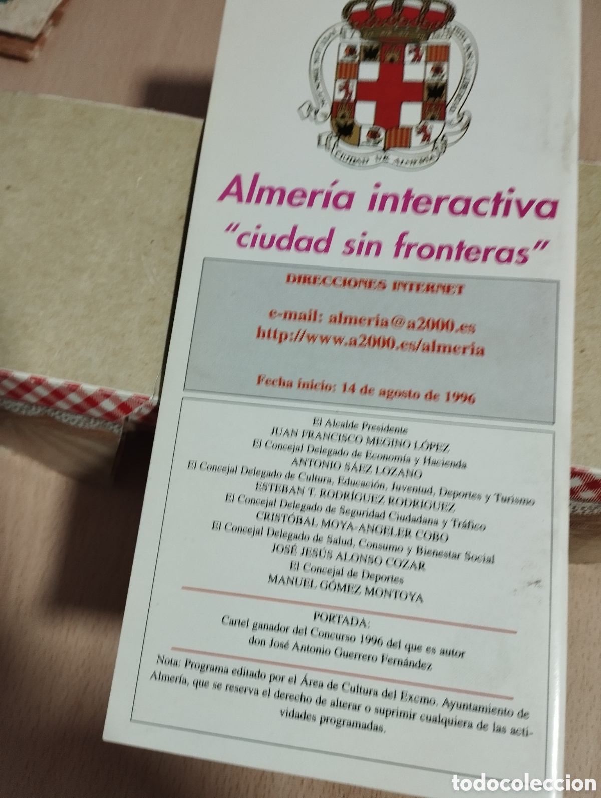 Folletos de turismo: ALMER&Iacute;A PROGRAMA OFICIAL DE FERIA 1996 - Foto 2