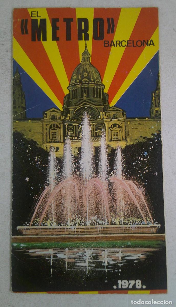 Brochures de tourisme: PLANO METRO DE BARCELONA, 1978, VER FOTOS