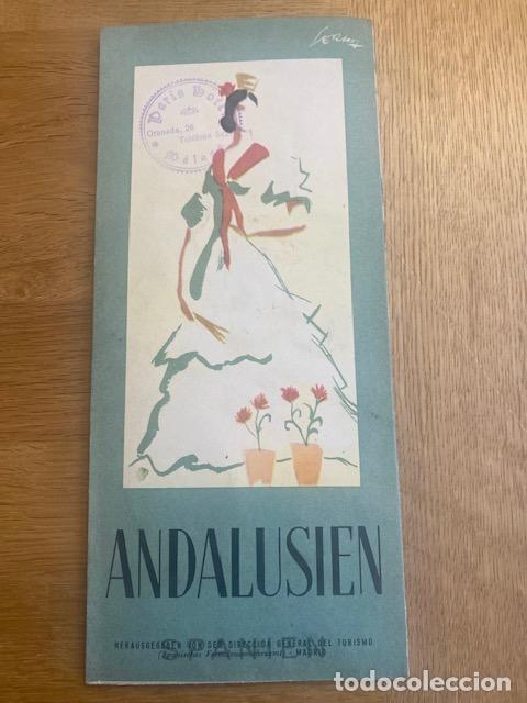 Brochures de tourisme: ANDALUCIA. Folleto tur&iacute;stico desplegable, editado por la Direcci&oacute;n General de Turismo. En Aleman